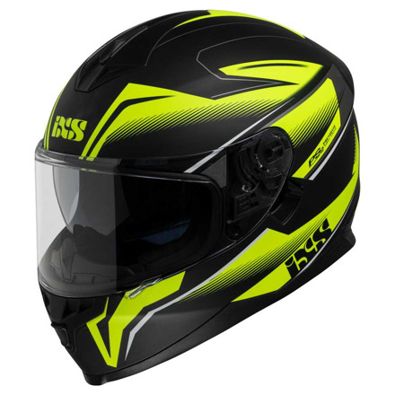 IXS iXS Full-face helmet iXS1100 2.3, Mat Zwart-Fluor-Geel (1 van 1)