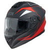 iXS Full Face Helmet iXS216 2.0 - Mat Zwart-Rood