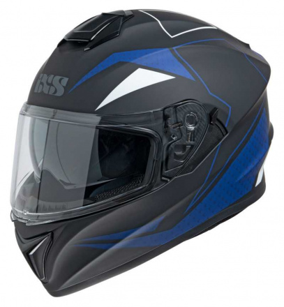 iXS Full Face Helmet iXS216 2.0 - Mat Zwart-Blauw