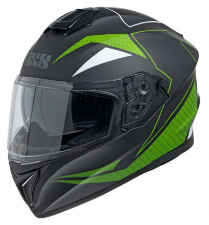 IXS iXS Full Face Helmet iXS216 2.0, Mat Zwart-Groen (1 van 1)