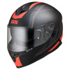 IXS iXS Full Face Helmet 1100 2.0, Mat Zwart-Rood (Afbeelding 1 van 2)
