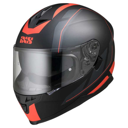 iXS Full Face Helmet 1100 2.0 - Mat Zwart-Rood
