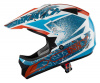 IXS iXS Kid's Motocross Helmet 278 KID 2.0, Wit-Blauw-Oranje (Afbeelding 3 van 5)
