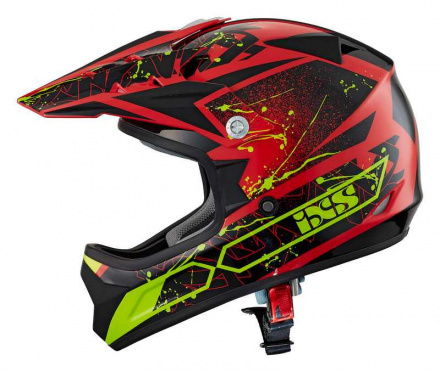 iXS Kid's Motocross Helmet 278 KID 2.0 - Rood-Zwart-Fluor