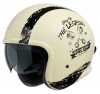 880 2.0 Motorhelm - Mat Wit-Zwart