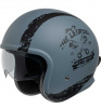 880 2.0 Motorhelm - Mat Zwart-Grijs