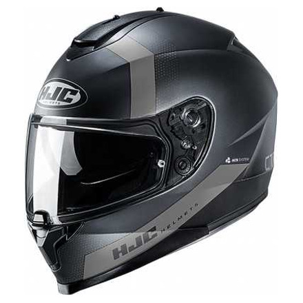 Motorhelm , C70 Eura - Zwart-Grijs