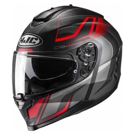 HJC Motorhelm , C70 Lantic, Zwart-Rood (1 van 1)