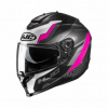 Motorhelm , C70 Silon - Wit-Roze