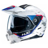 HJC Motorhelm , C80 Bult, Wit-Blauw (Afbeelding 1 van 3)