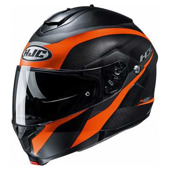 Motorhelm , C91 Taly - Oranje-Zwart