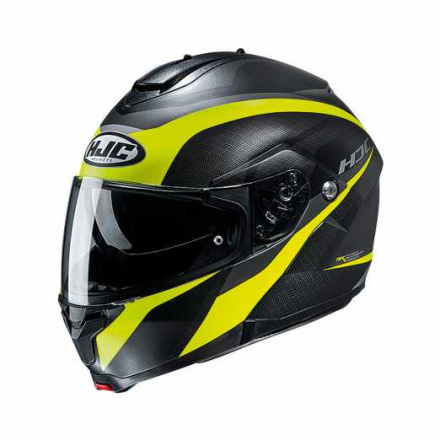 HJC Motorhelm , C91 Taly, Geel-Zwart (1 van 1)