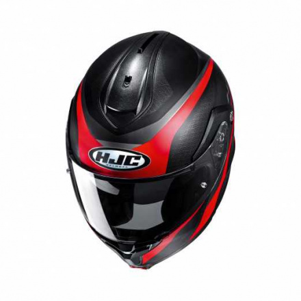 HJC Motorhelm , C91 Taly, Rood-Zwart (2 van 2)