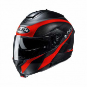 Motorhelm , C91 Taly - Rood-Zwart