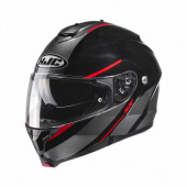 Motorhelm , C91 Tero - Zwart-Rood