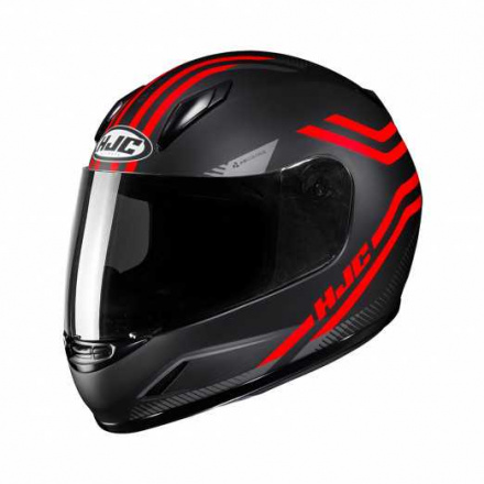 Motorhelm , CL-Y Strix - Zwart-Rood