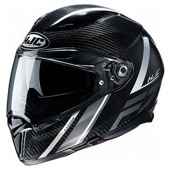 Motorhelm , F70 carbon Eston - Zwart-Wit