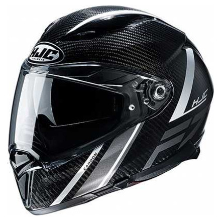 HJC Motorhelm , F70 carbon Eston, Zwart-Wit (1 van 1)