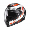 Motorhelm , F70 Carbon Kesta - Wit-Oranje