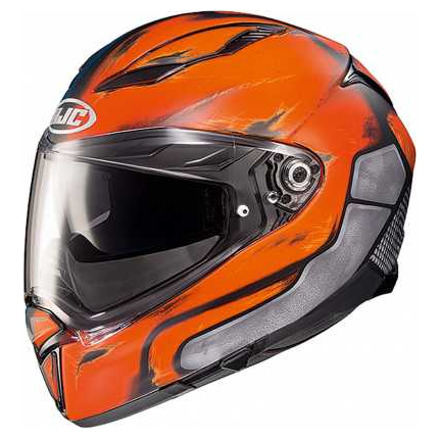 HJC Motorhelm , F70 Deathstroke DC Comics, Blauw-Oranje (1 van 4)