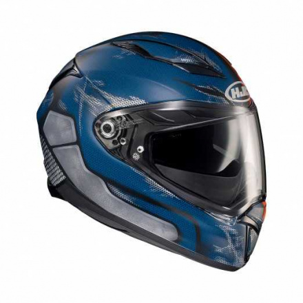 HJC Motorhelm , F70 Deathstroke DC Comics, Blauw-Oranje (2 van 4)