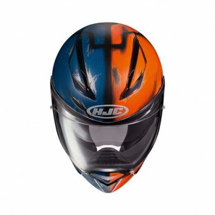 HJC Motorhelm , F70 Deathstroke DC Comics, Blauw-Oranje (4 van 4)