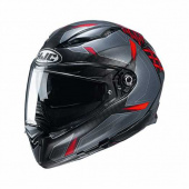 Motorhelm , F70 Dever - Grijs-Rood