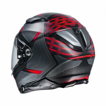 HJC Motorhelm , F70 Dever, Grijs-Rood (2 van 2)