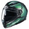 Motorhelm , F70 Dever - Groen-Zwart