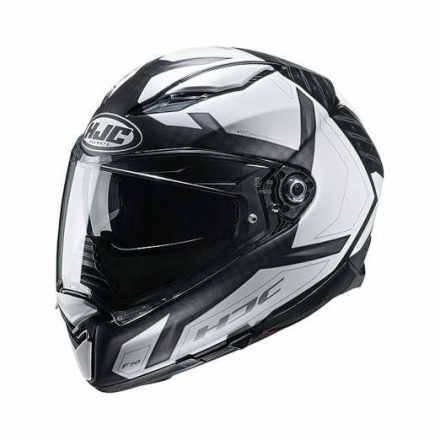 Motorhelm , F70 Dever - Wit-Zwart