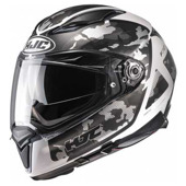 Motorhelm , F70 Katra - Wit-Zwart