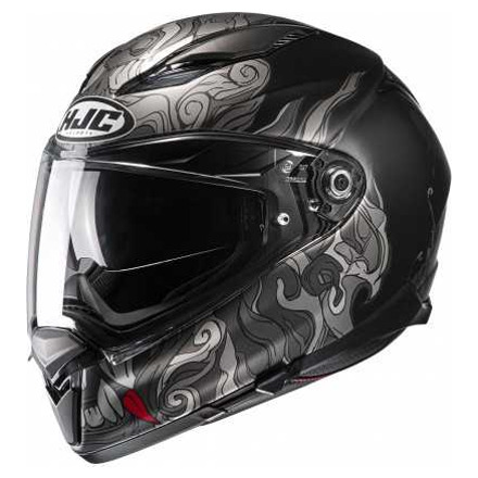 HJC Motorhelm , F70 Spector, Zwart-Grijs (1 van 2)