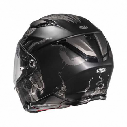 HJC Motorhelm , F70 Spector, Zwart-Grijs (2 van 2)