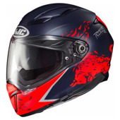 Motorhelm , F70 Spielberg Red Bull Ring - Blauw-Oranje