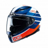 Motorhelm , F70 Tino - Blauw-Oranje