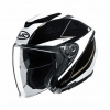 Motorhelm , I30 Slight - Wit-Zwart