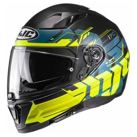 HJC Motorhelm , I70 Alligon, Zwart-Geel (1 van 2)