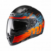 Motorhelm , I70 Alligon - Zwart-Oranje