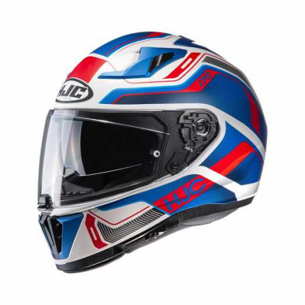 HJC Motorhelm , I70 Lonex, Blauw-Rood (1 van 2)