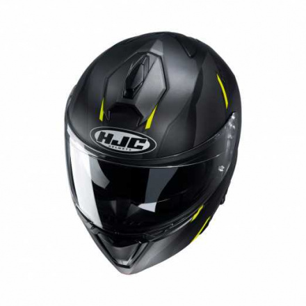 HJC Motorhelm , I90 Aventa, Zwart-Geel (3 van 3)