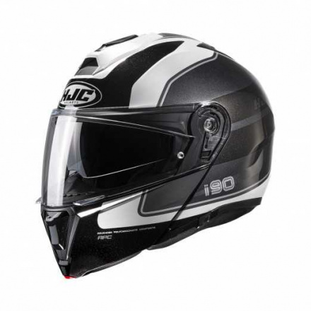 HJC Motorhelm , I90 Wasco, Grijs-Wit (1 van 1)