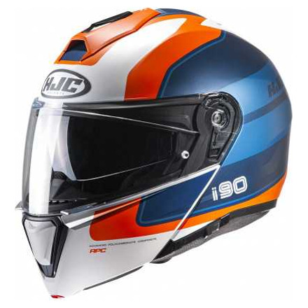 Motorhelm , I90 Wasco - Blauw-Oranje