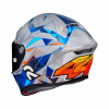HJC Motorhelm , RPHA 1 Pol Espargaro Replica, Grijs-Blauw (Afbeelding 2 van 3)