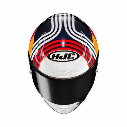 HJC RPHA 1 Red Bull Austin GP Integraalhelm, Wit-Blauw (4 van 4)