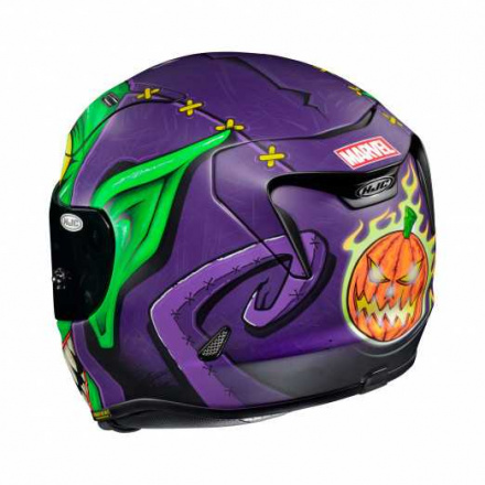 HJC Motorhelm , RPHA 11 Green Goblin Marvel, Groen (2 van 4)