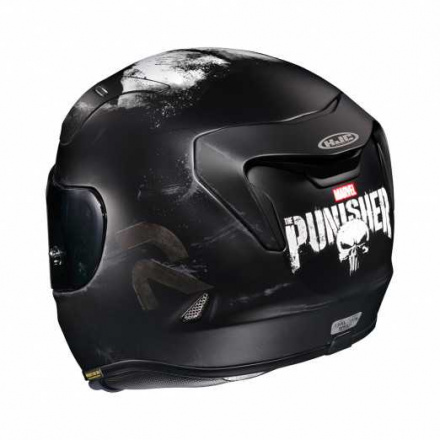 HJC Motorhelm , RPHA 11 Punisher Marvel, Zwart-Wit (2 van 3)