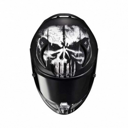 HJC Motorhelm , RPHA 11 Punisher Marvel, Zwart-Wit (3 van 3)