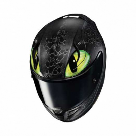 HJC Motorhelm , RPHA 11 Toothless Universal Marvel, Zwart-Groen (5 van 5)