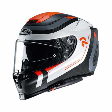 HJC Motorhelm , RPHA 70 carbon Reple, Wit-Oranje (1 van 3)