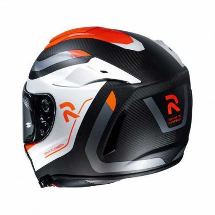 HJC Motorhelm , RPHA 70 carbon Reple, Wit-Oranje (2 van 3)